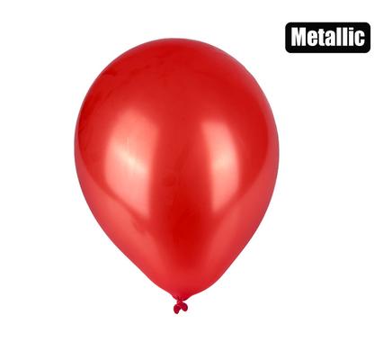 Balloons helium 1pc metallic red f-01