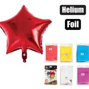 Balloons helium foil star 1pc ast f-01