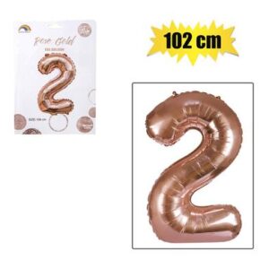 Balloon helium foil rose g 2 102cm f-04
