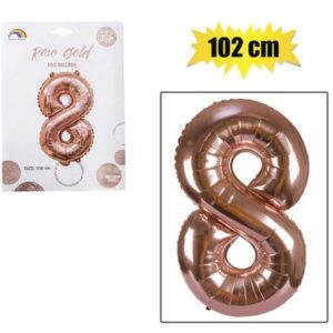 Balloon helium foil rose g 8 102cm f-04
