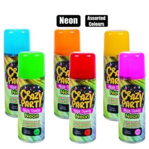 Party-spray hair neon col asstd