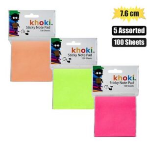 Note-pad self-stick 100's 76x76mm