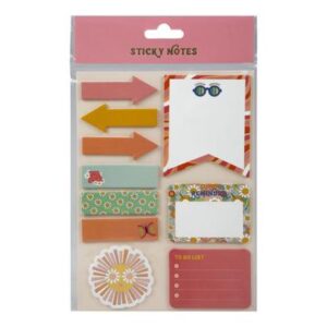 Note-pad self-stick novelty set asstd