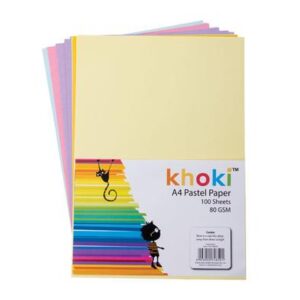 Paper a4 80gsm 100's pastels