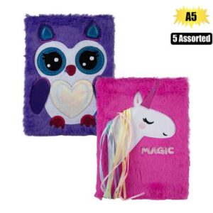 Novelty notebook plush a5