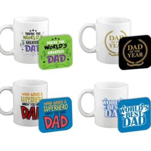Mug occasions dad 2pce mug+coaster
