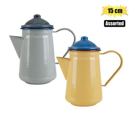 Tea pot 15cm enamel