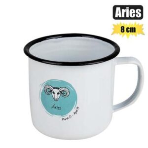Mug enamel horoscope aries 8cm