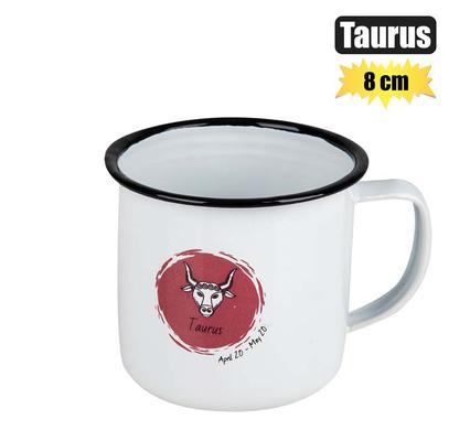 Mug enamel horoscope taurus 8cm