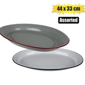 Platter enamel 44x33cm