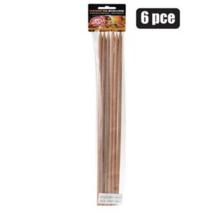 Skewers espetada sticks 6x455mm 6pce h&l