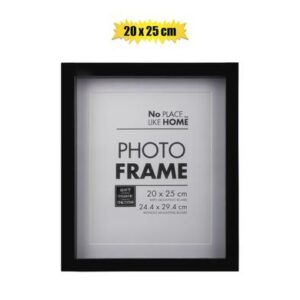 Picture-frame pl shadow box 20x25cm blk