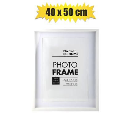 Picture-frame pl shadow box 40x50cm whte