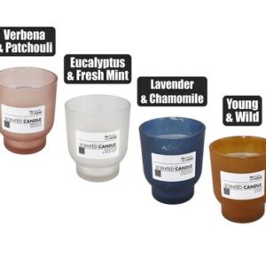 Candle in holder gls 8.5cm revive asstd