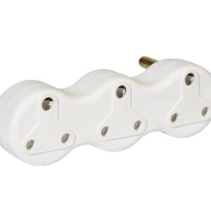 Plug-adaptor 3x16amp wavy bulk