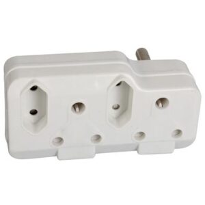 Plug-adaptor 2x16amp 2x5amp bulk