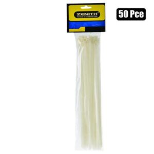 Cable-ties 4.8x300mm white 50's zenith