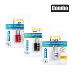 Padlock combo reset asst col travelsmart