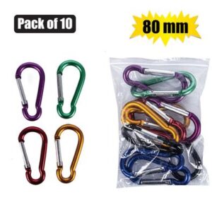 Snap-hook aluminium 8x80mm bulk