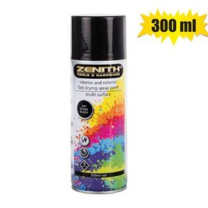 Spray-paint zenith 300ml net gl-blk