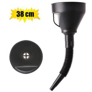 Funnel petrol/oil 38cm w/filter