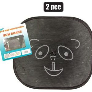 Car sun-shield 2pce animal-designs asstd
