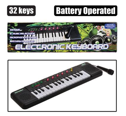Musical keyboard electronic w/mic 32 key