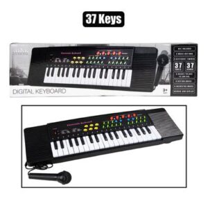 Musical keyboard electronic w/mic 37 key