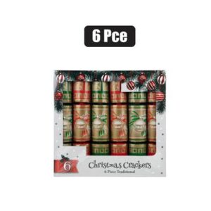 Xmas crackers traditional 6pc