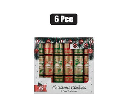 Xmas crackers traditional 6pc