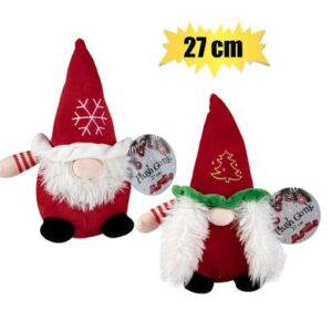 Xmas plush gonk asstd 27cm