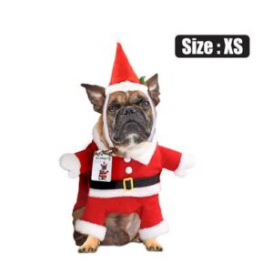 Xmas pet dog dress up santa x small