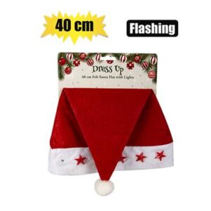 Xmas dress up santa hat&flash starlights