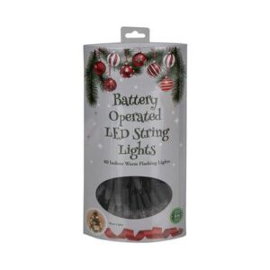 Xmas lights b/o in 80 led 8m warm white