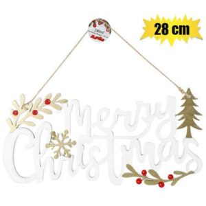 Xmas sundry plaque mdf 28cm