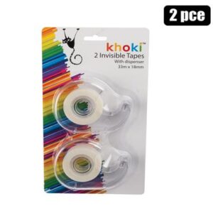 Tape adhesive invisible 2pk