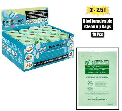 Bonnie bio bags biodegrade 2-2.5l-15's