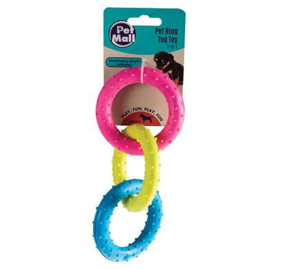 Pet toy puppy ring 3-in-1
