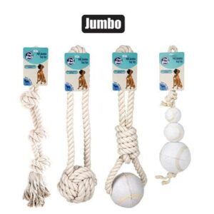 Pet dog toy tug rope jumbo asstd