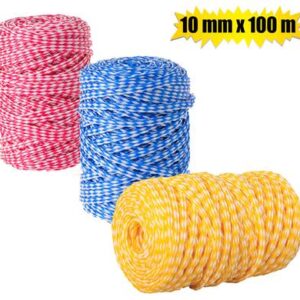 Ski-rope 10mm x100m-hank 2-color
