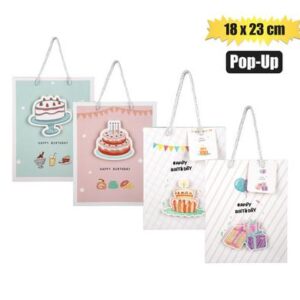 Gift-bag paper med 18x23cm pop-up