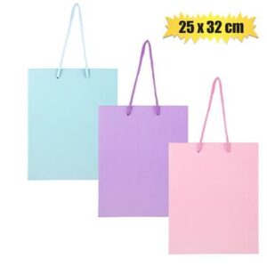 Gift-bag pastel color lrg 25x32cm