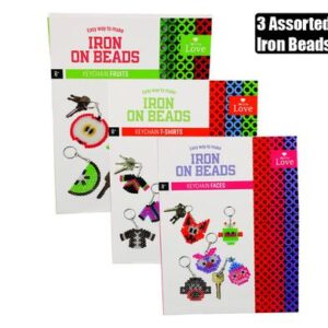 Art+craft iron on bead keyrings