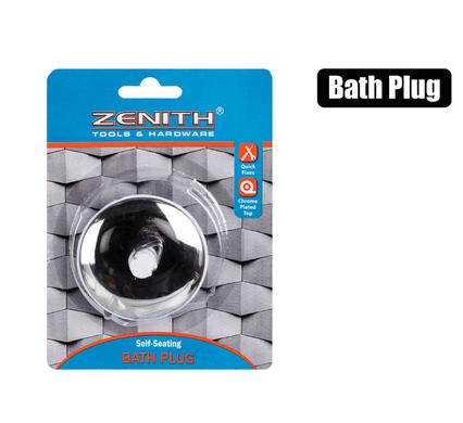 Bath-plug self-seating zenith