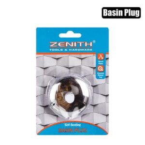 Basin-plug self-seating zenith