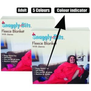 Blanket polar fleece w/sleeves adult