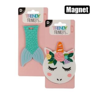 Magnet mermaid/unicorn asstd