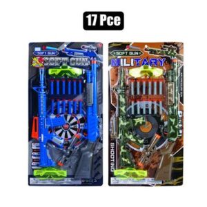 Gun rifle suction dart set 17pc