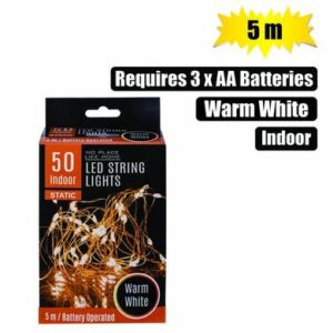 Light fairy led-50x warm wht 5m b/o