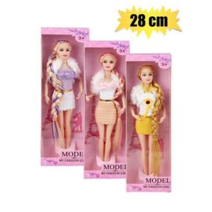 Fashion doll with extra long hair 28cm